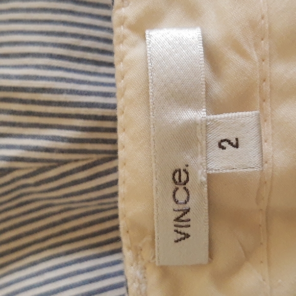 Vince. Blue and White Striped Pincord Tailored Bermuda Walking Shorts Size 2 - Picture 6 of 8